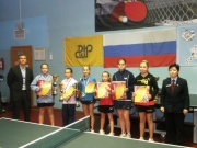 Победители турнира "Осенние каникулы" в г.С.Петербург в 2012 г. Ирина Кинос (4-я слева) - 3 место.